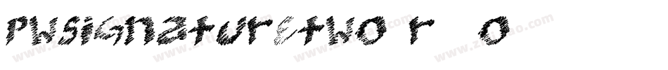 Pwsignaturetwo-r55O字体转换