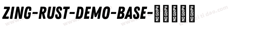 Zing-Rust-Demo-Base字体转换