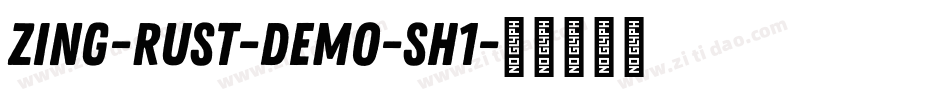 Zing-Rust-Demo-Sh1字体转换