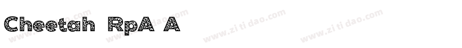 Cheetah-RpA1A字体转换