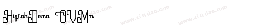 HijrahDemo-OVMm8字体转换