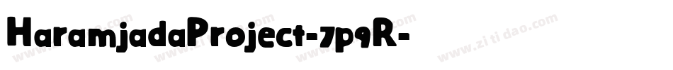 HaramjadaProject-7p9R字体转换