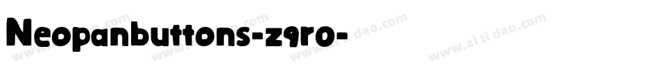 Neopanbuttons-z9r0字体转换