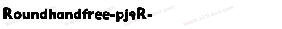 Roundhandfree-pj9R字体转换