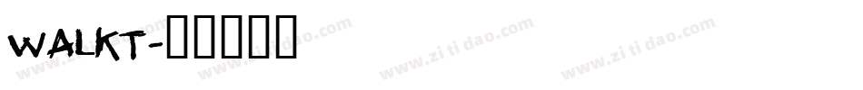 WALKT字体转换