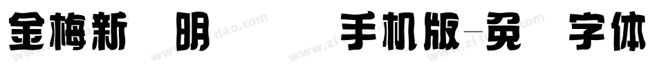 金梅新细明国际码手机版字体转换