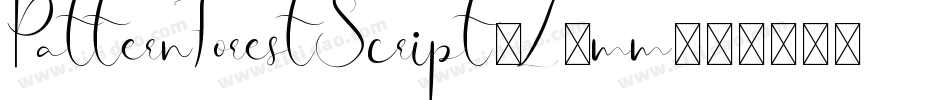 PatternForestScript-Z9mm字体转换