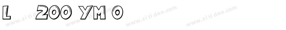 Lelim200-YMvO字体转换