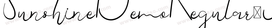 SunshineDemoRegular-JRWYn字体转换
