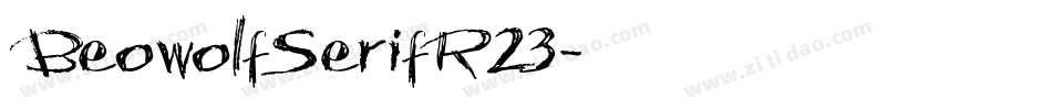 BeowolfSerifR23字体转换