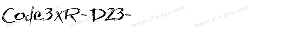 Code3xR-D23字体转换