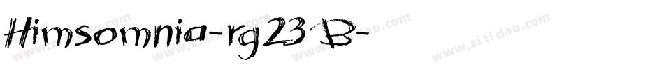 Himsomnia-rg23B字体转换