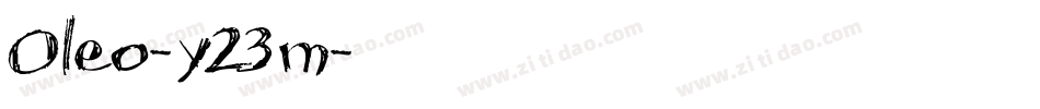 Oleo-y23m字体转换