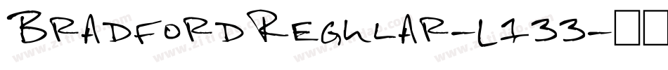BradfordRegular-L133字体转换