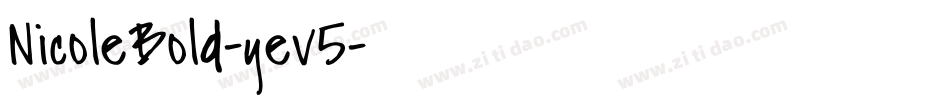 NicoleBold-yev5字体转换