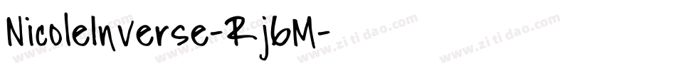 NicoleInverse-Rj6M字体转换