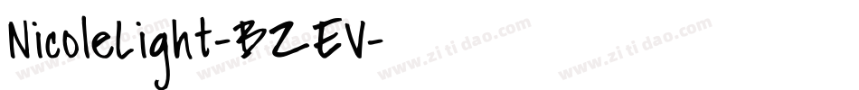 NicoleLight-BZEV字体转换