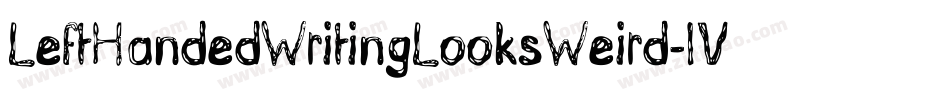 LeftHandedWritingLooksWeird-lVqV字体转换