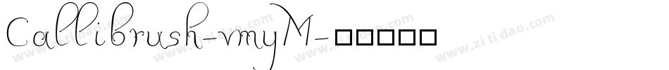 Callibrush-vmyM字体转换