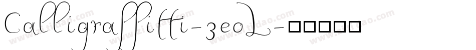 Calligraffitti-3eoL字体转换