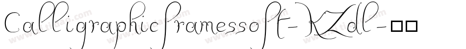 Calligraphicframessoft-KZdl字体转换
