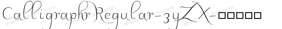 CalligraphrRegular-3yZX字体转换