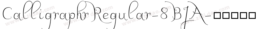 CalligraphrRegular-8BJA字体转换