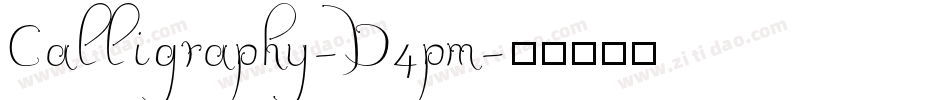 Calligraphy-D4pm字体转换