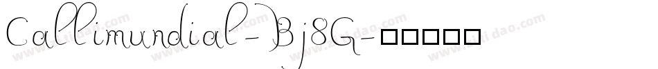 Callimundial-Bj8G字体转换