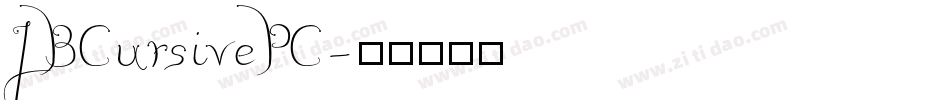 JBCursivePC字体转换