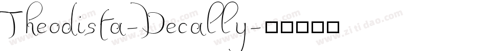 Theodista-Decally字体转换