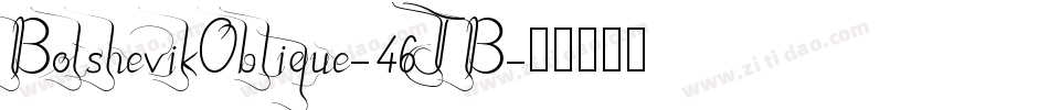 BolshevikOblique-46JB字体转换