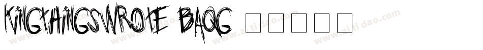 KingthingsWrote-BaqG字体转换