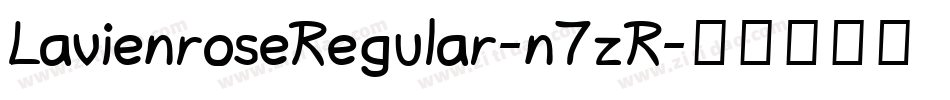 LavienroseRegular-n7zR字体转换