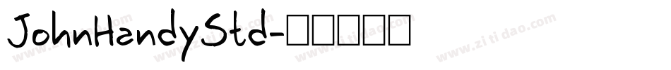JohnHandyStd字体转换
