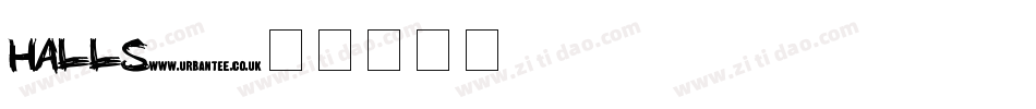 Halls字体转换