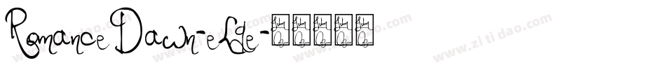 RomanceDawn-eLqe字体转换