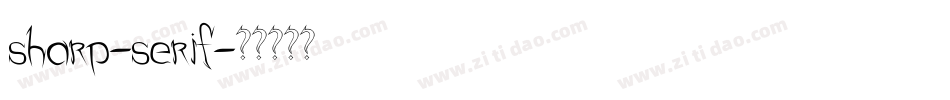 sharp-serif字体转换