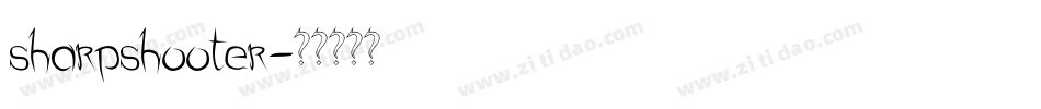 sharpshooter字体转换