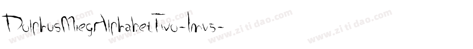 DolphusMiegAlphabetTwo-Lmv5字体转换