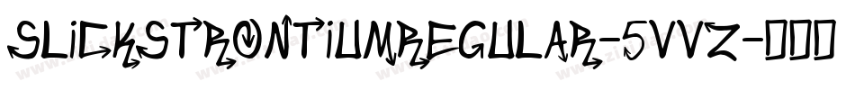 SlickStrontiumRegular-5Vvz字体转换