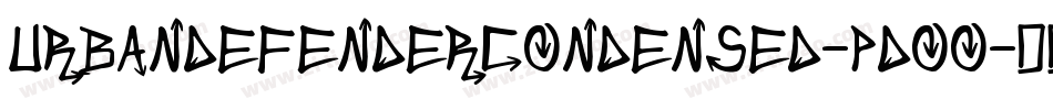 UrbanDefenderCondensed-pdoO字体转换