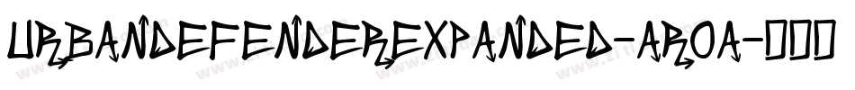 UrbanDefenderExpanded-Ar0A字体转换