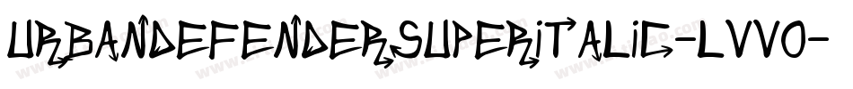 UrbanDefenderSuperItalic-lvV0字体转换