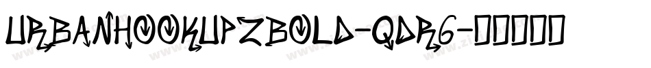 UrbanHookupzBold-qdR6字体转换