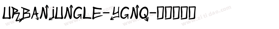 UrbanJungle-yGnq字体转换