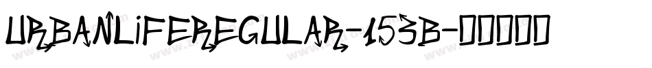 UrbanLifeRegular-153B字体转换