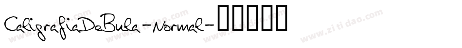 CaligrafiaDeBula-Normal字体转换