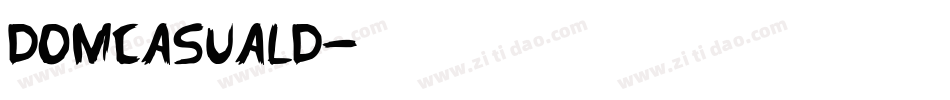 DomCasualD字体转换