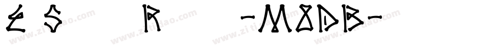 ElSanchoRancho-M8DB字体转换